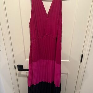 Taylor Pink &Navy Maxi Dress